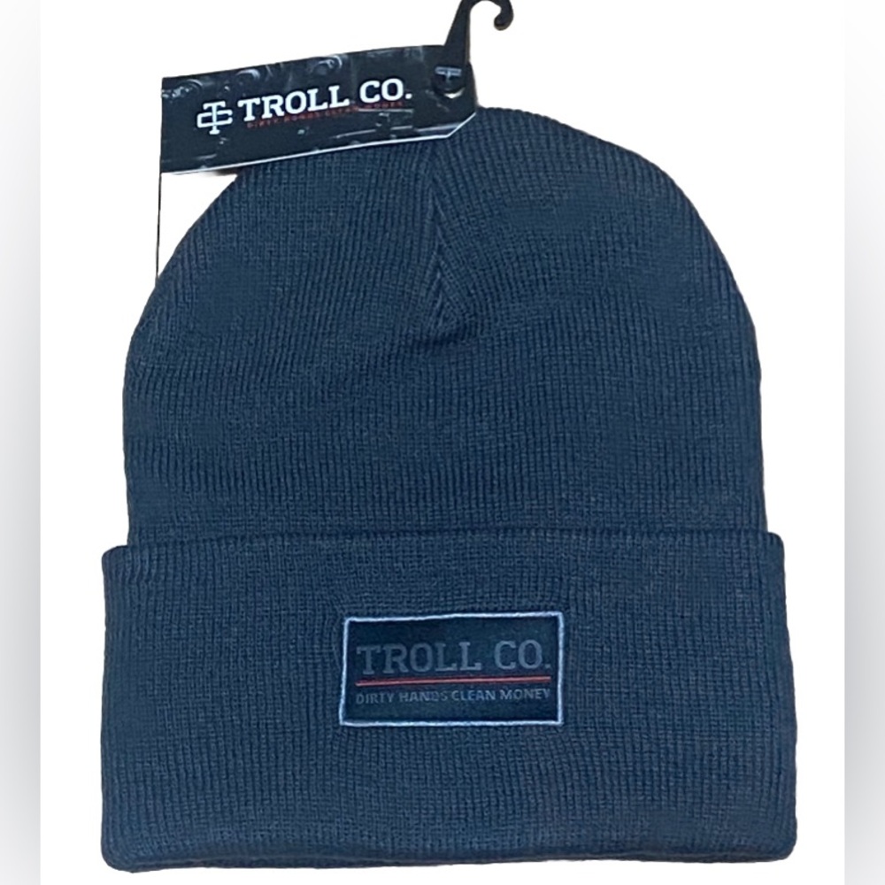 Troll Co. Clothing  TROLL CO. DIRTY HANDS CLEAN MONEY Beanie Unisex OS Charcoal